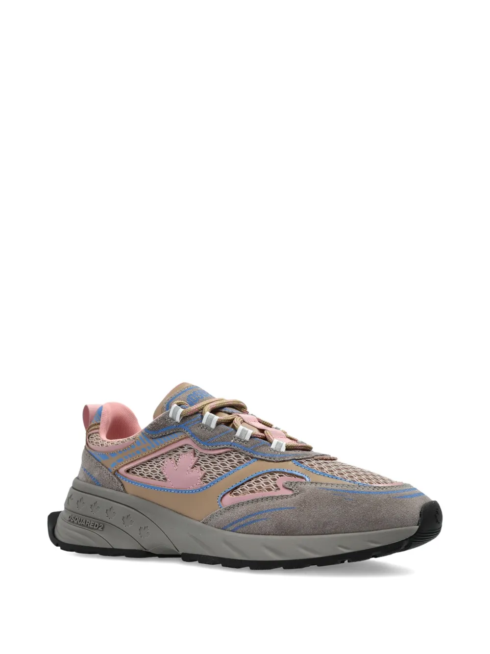 DSQUARED2 Sprinter suede-leather mesh sneakers - Grijs