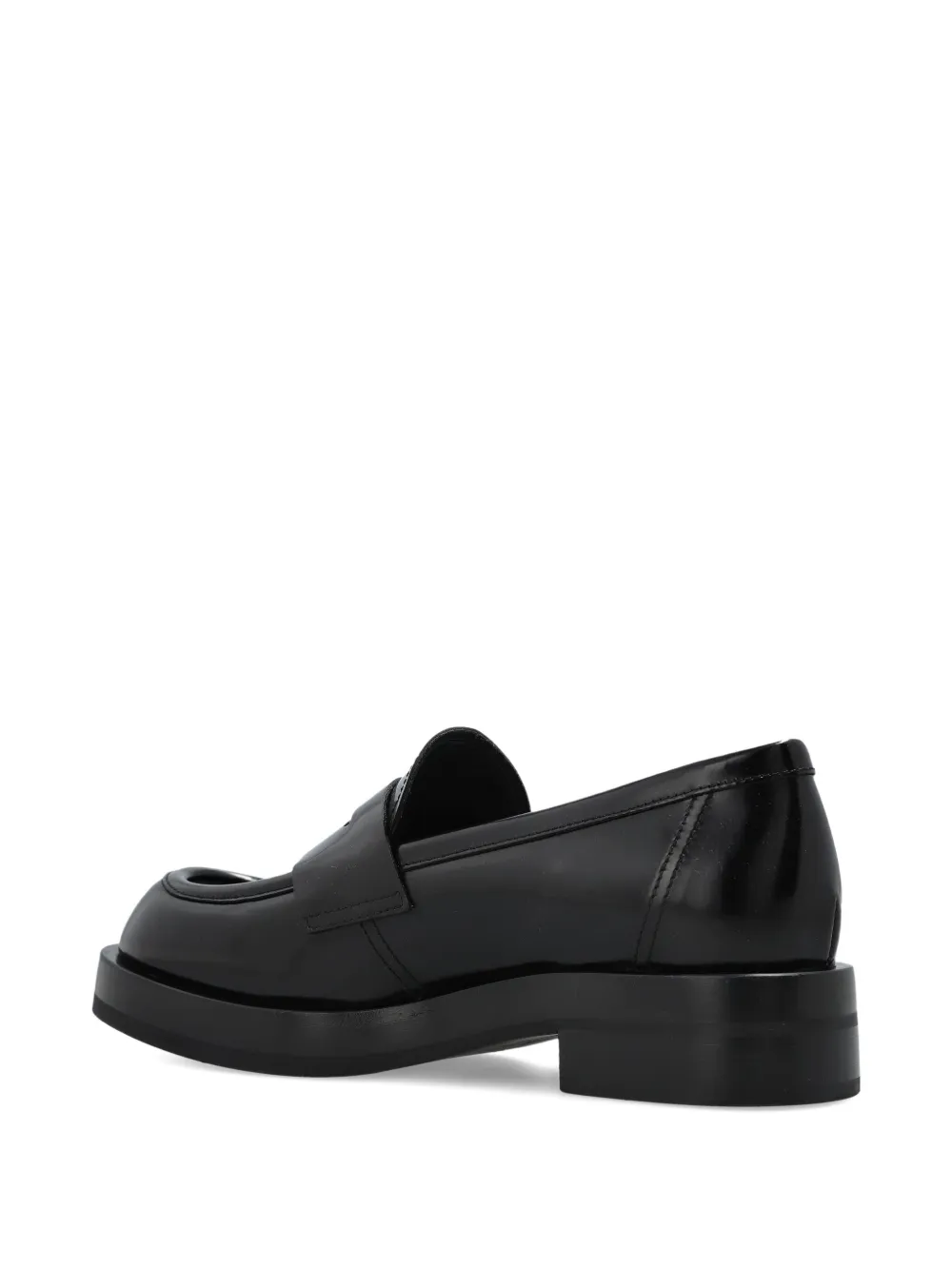 AGL penny-leather loafers Black