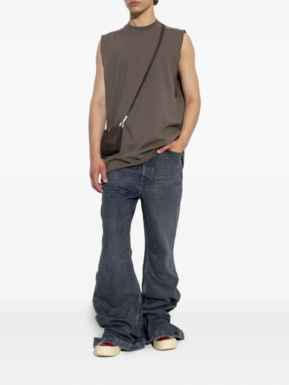 Rick Owens raw-edge sleeveless vest - Bruin