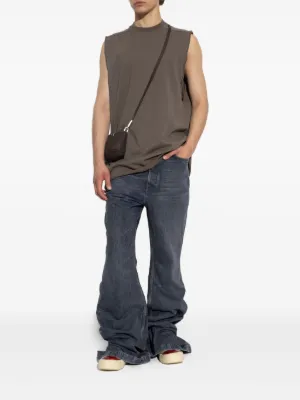 大人気! RICK OWENS コットン タープTシャツ ノースリーブ RICK OWENS DRKSHDW - 【25SS】ノースリーブ タープT / TARP T