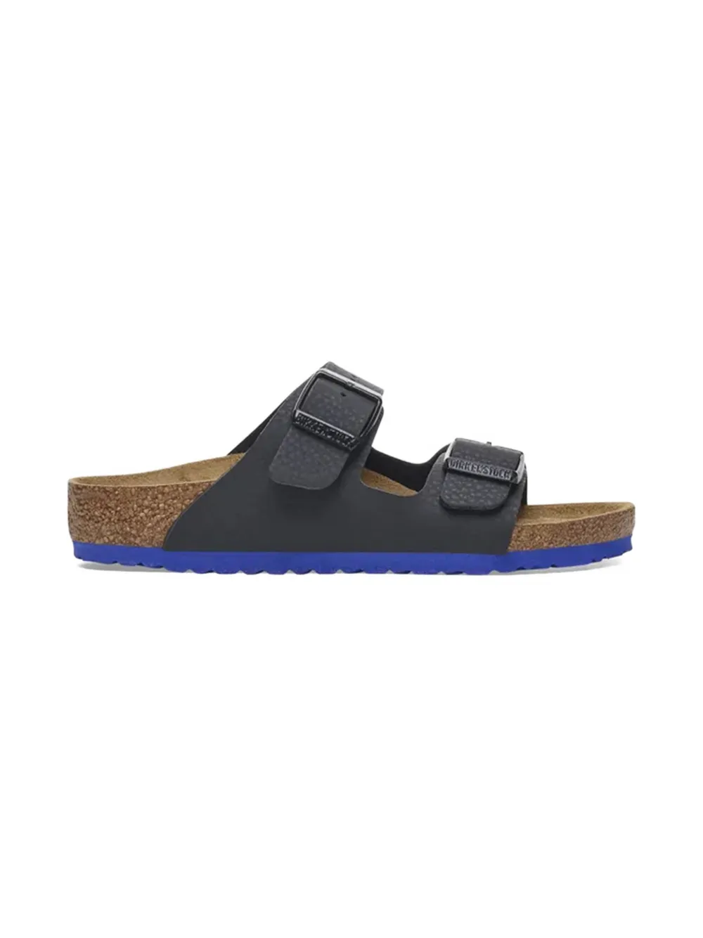 Birkenstock Kids Arizona two-strap buckle sandals Black