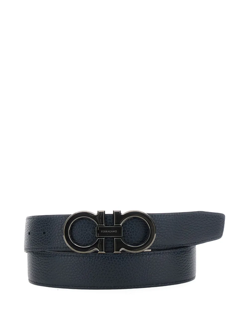 Ferragamo Riem met gancini-gesp Zwart