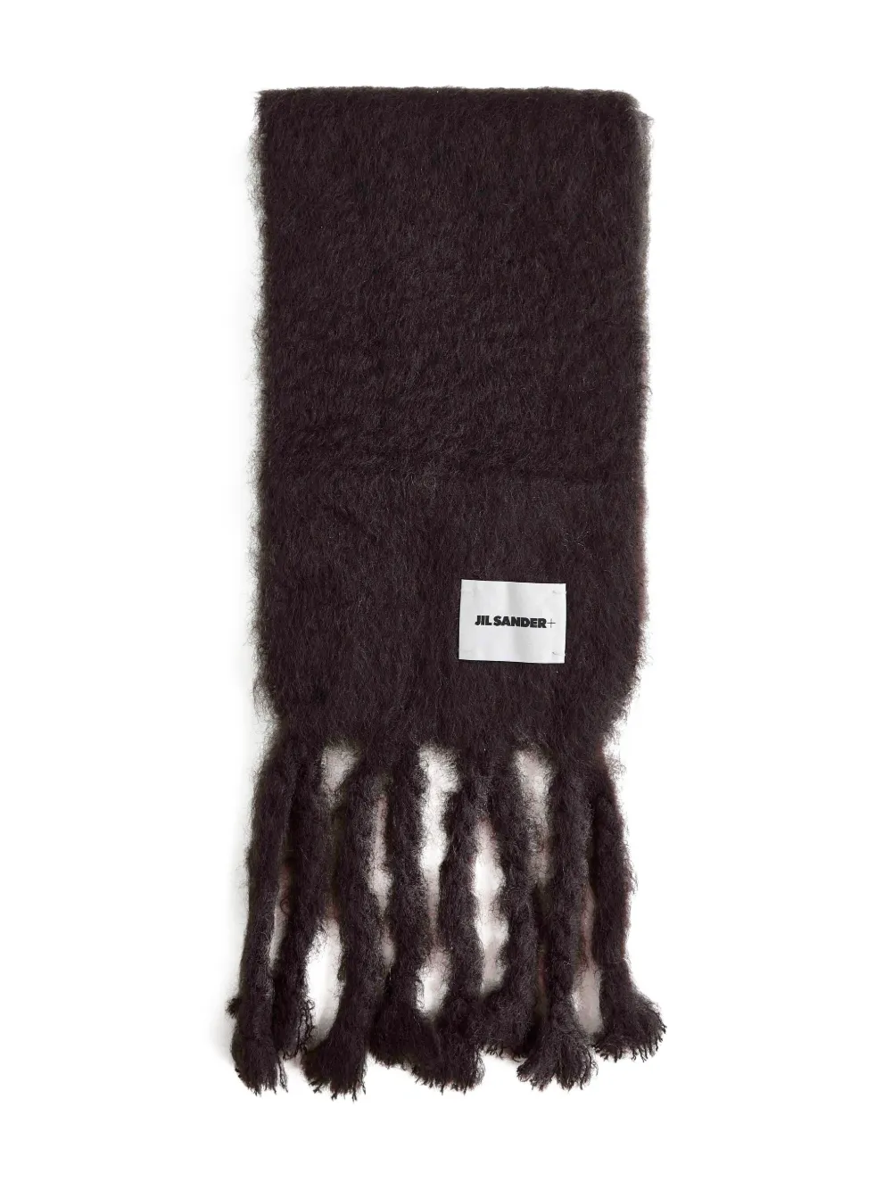 Jil Sander fringed scarf Bruin