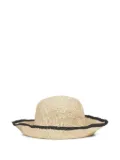 TOTEME slouching-brim paper straw hat - Neutrals
