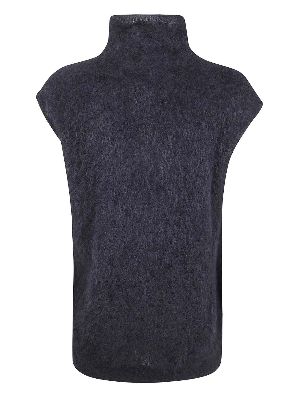 Antonelli high-neck alpaca top Zwart