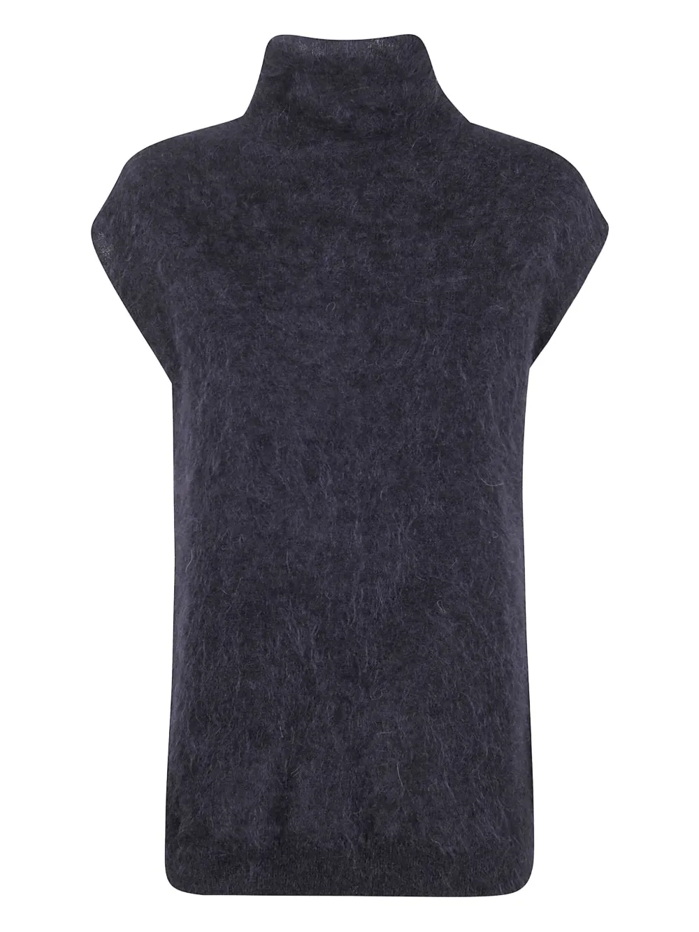 Antonelli high-neck alpaca top Zwart