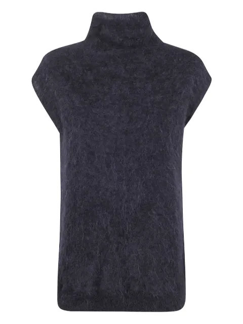 Antonelli high-neck alpaca top