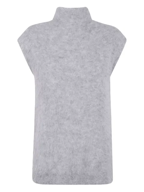 Antonelli high-neck alpaca top
