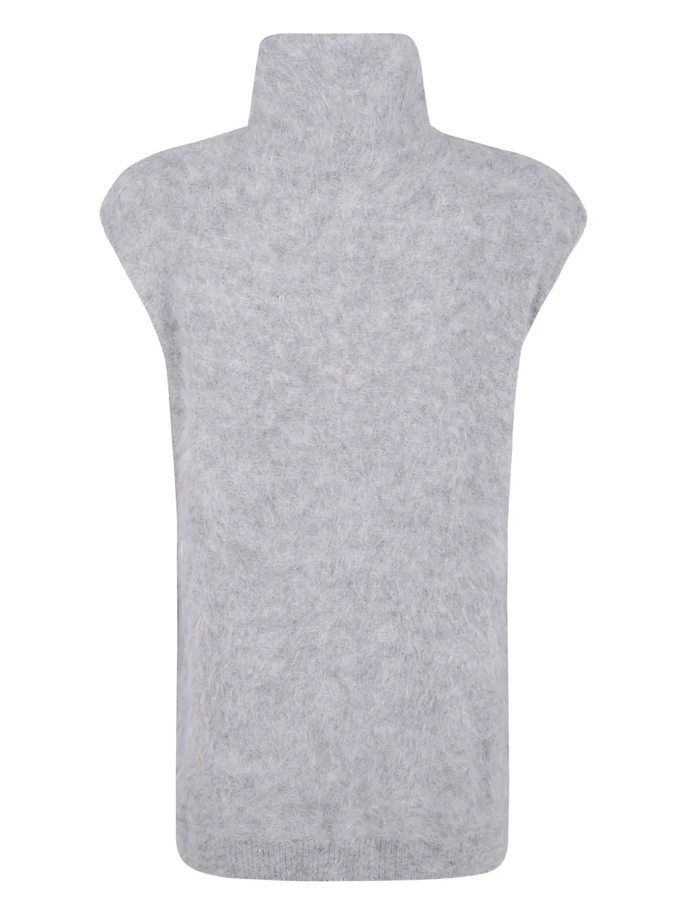 Antonelli high-neck alpaca top Grijs