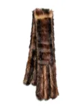 Simone Rocha faux-fur scarf - Brown