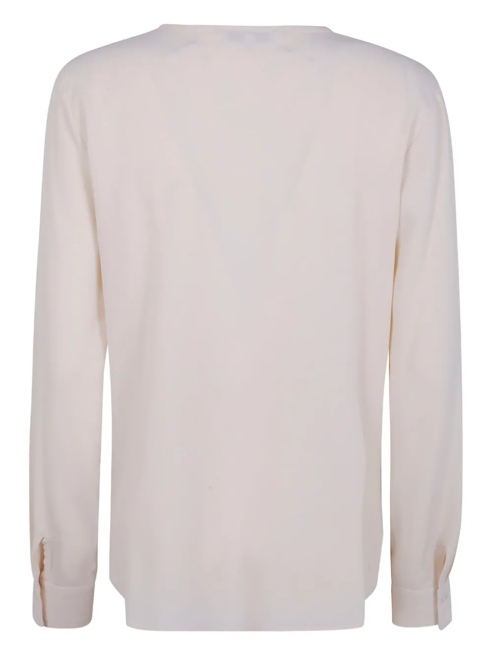 Antonelli long-sleeve silk T-shirt Beige