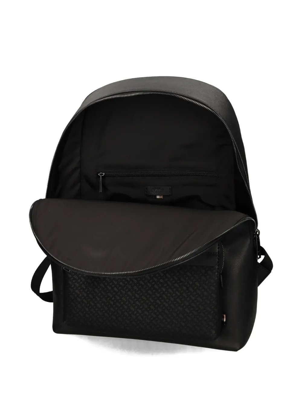 Ea7 Emporio Armani patterned-panel backpack Zwart