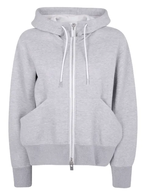 sacai Sponge zip-front pocket hoodie