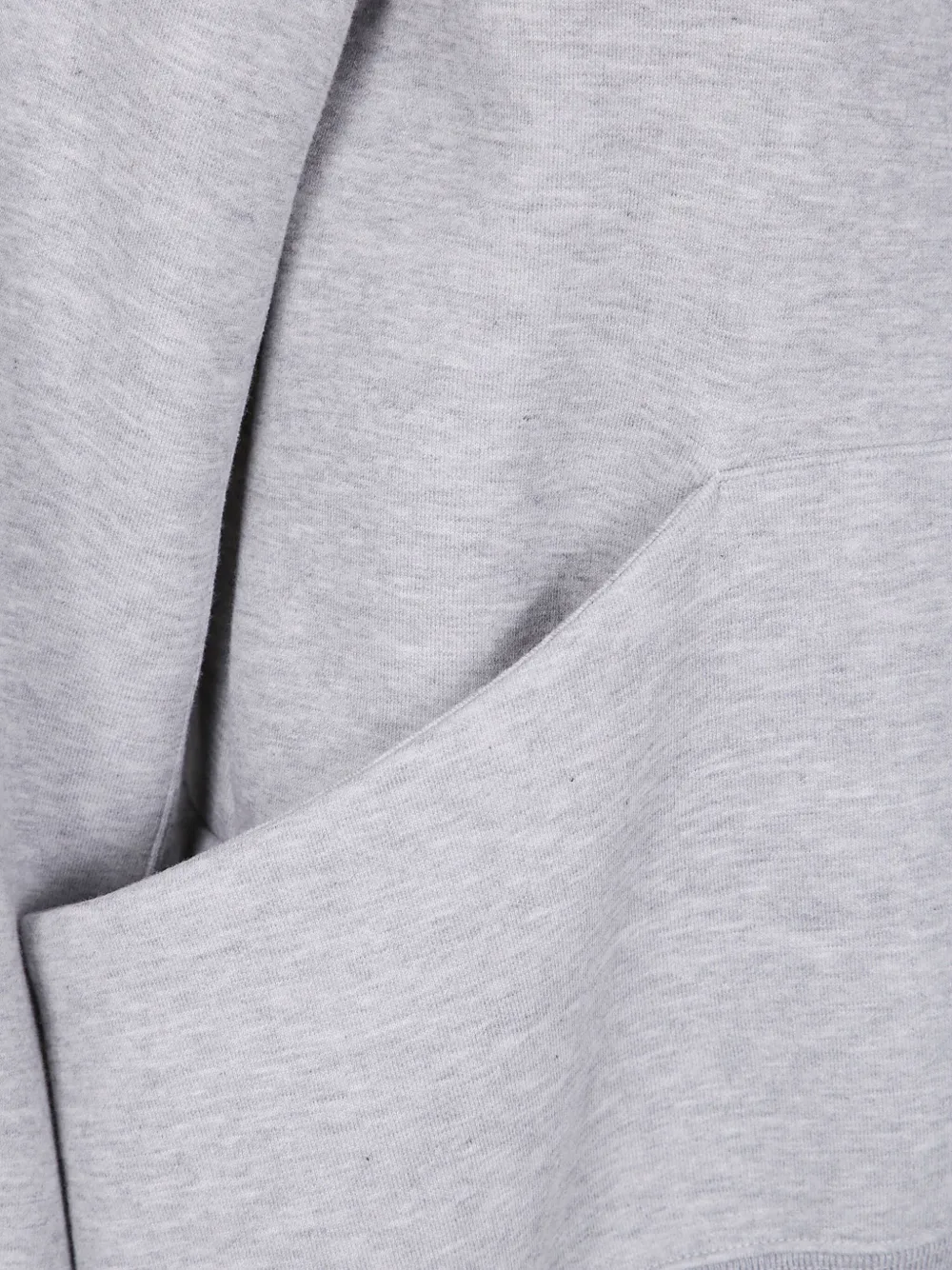 sacai Sponge zip-front pocket hoodie Grijs