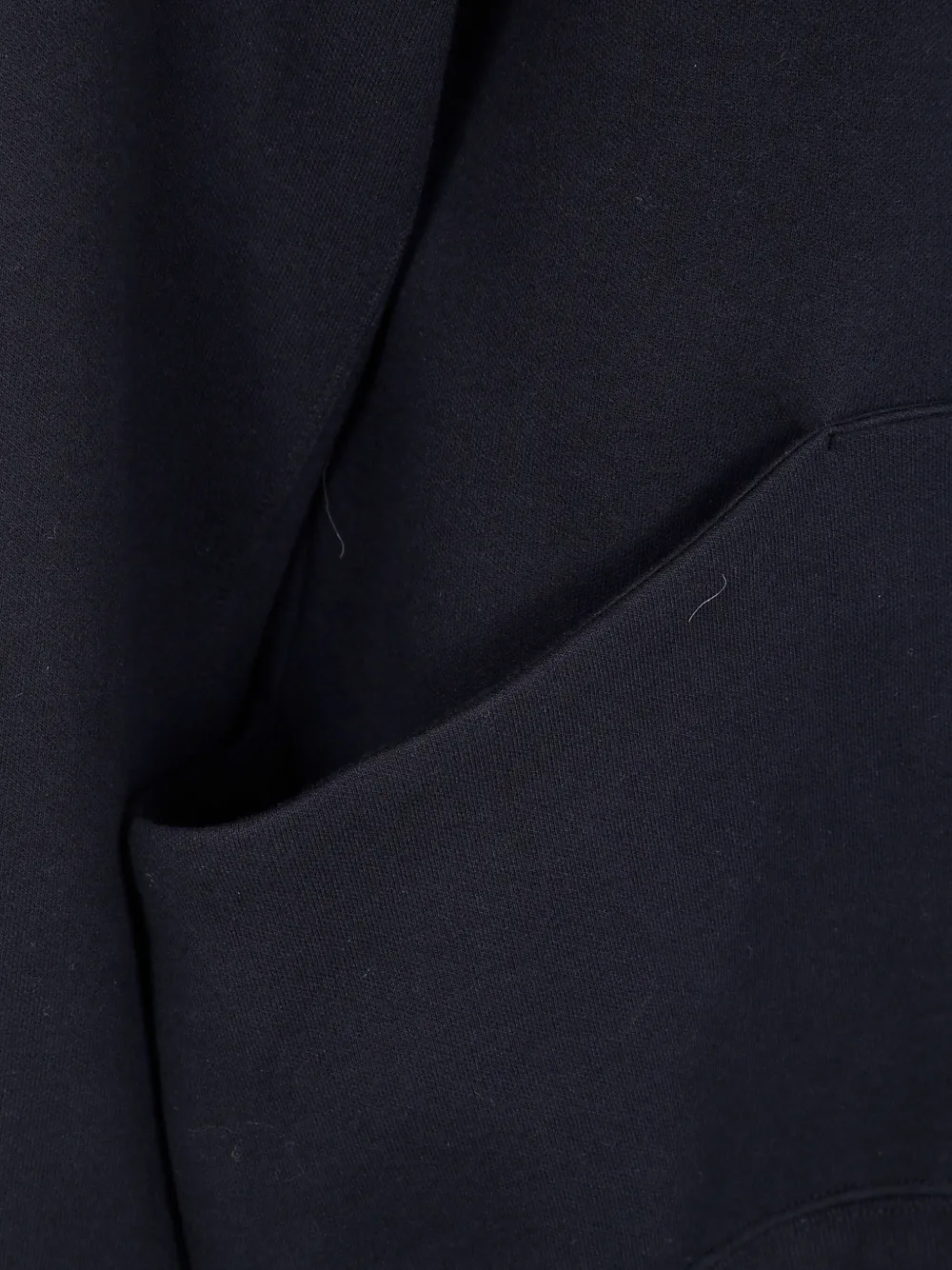sacai Sponge zip-front kangaroo-pocket hoodie Zwart