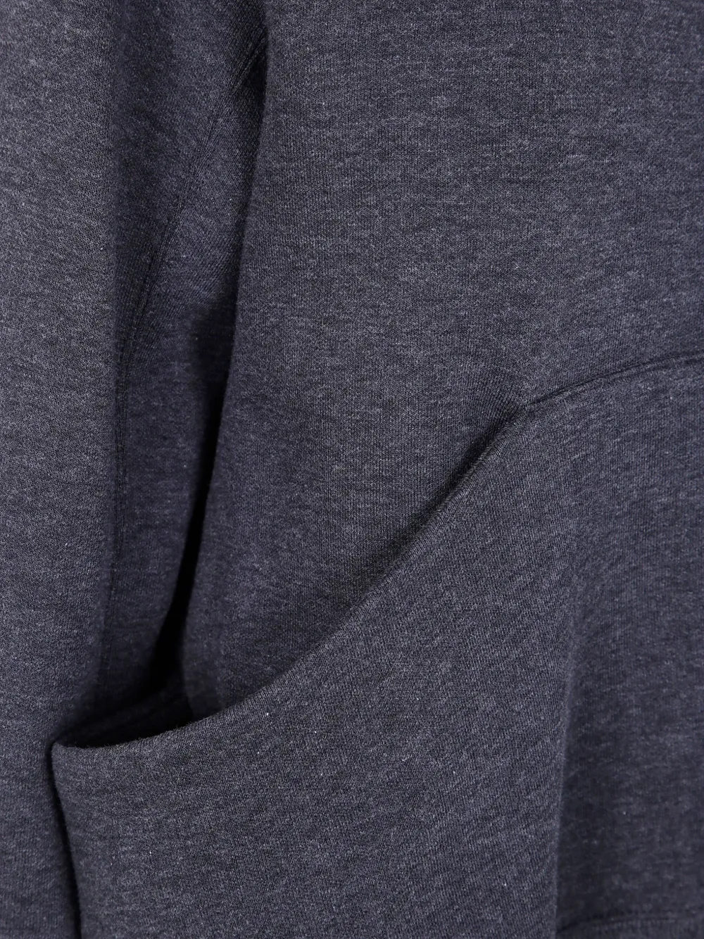 sacai Sponge hooded zip-up sweatshirt Grijs