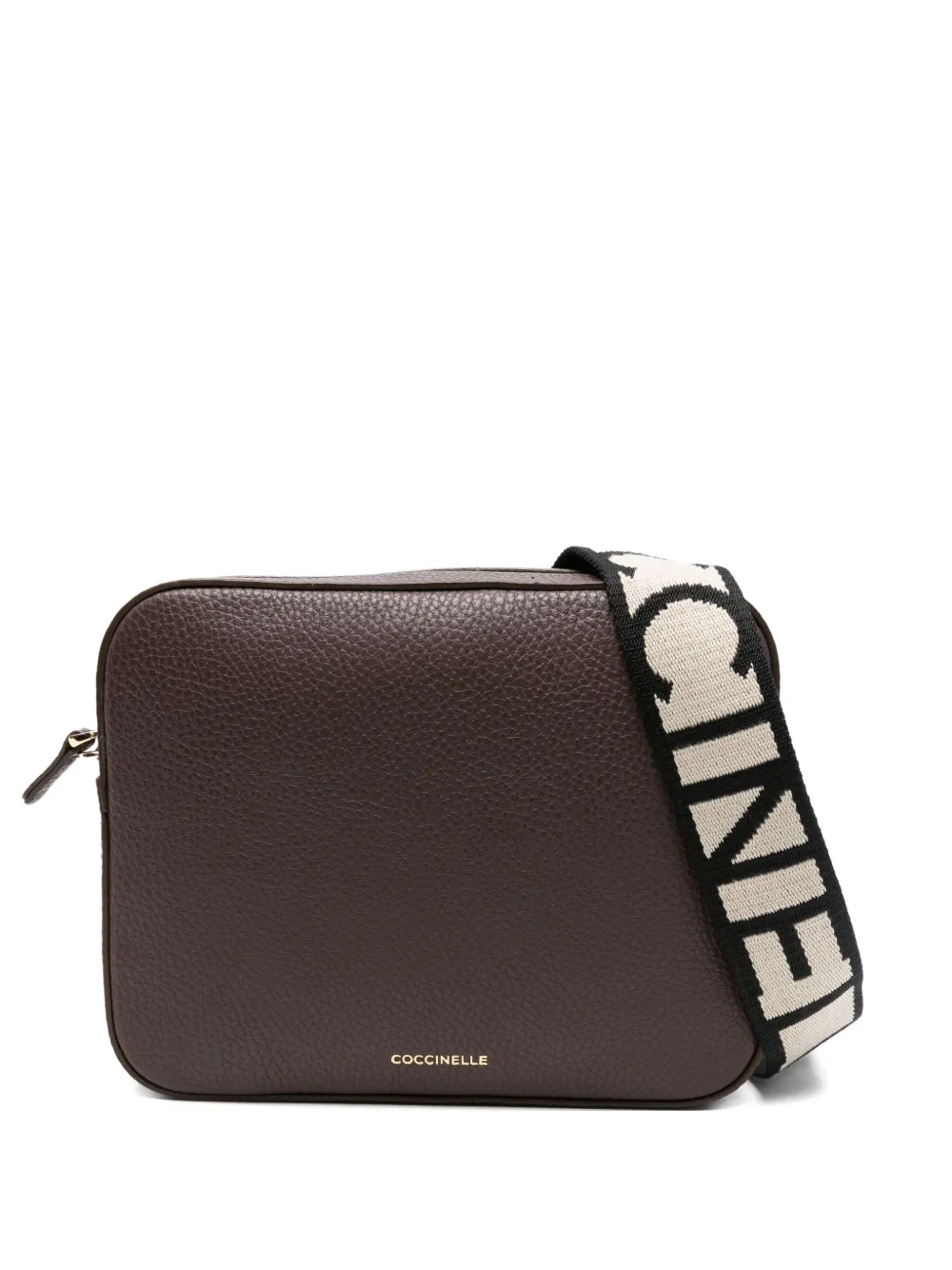 Coccinelle Leren crossbodytas Bruin
