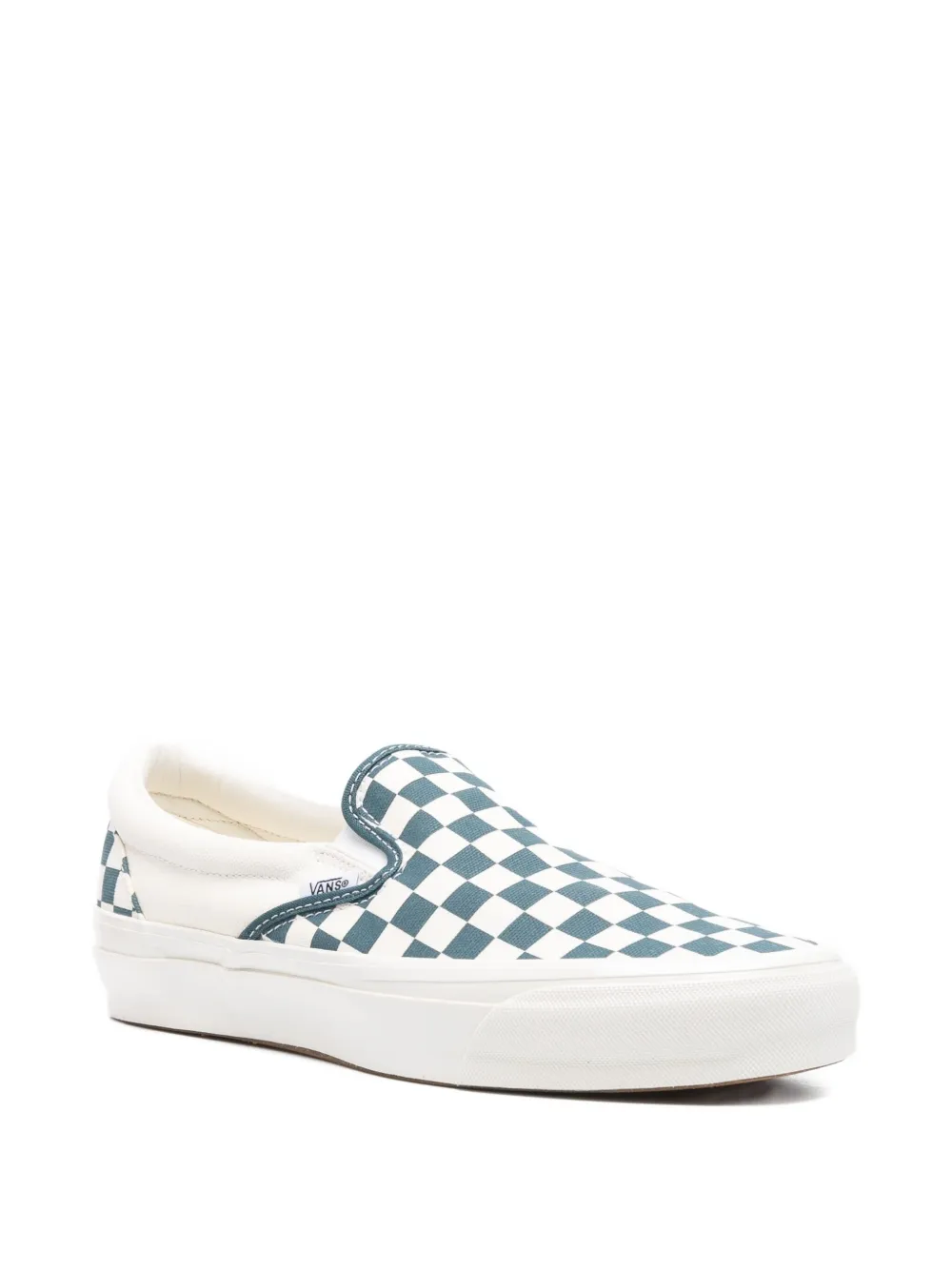 Vans checkerboard slip-on trainers White