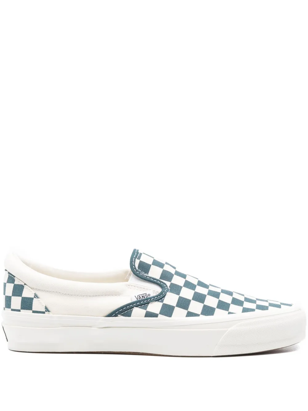 Vans checkerboard slip-on trainers White