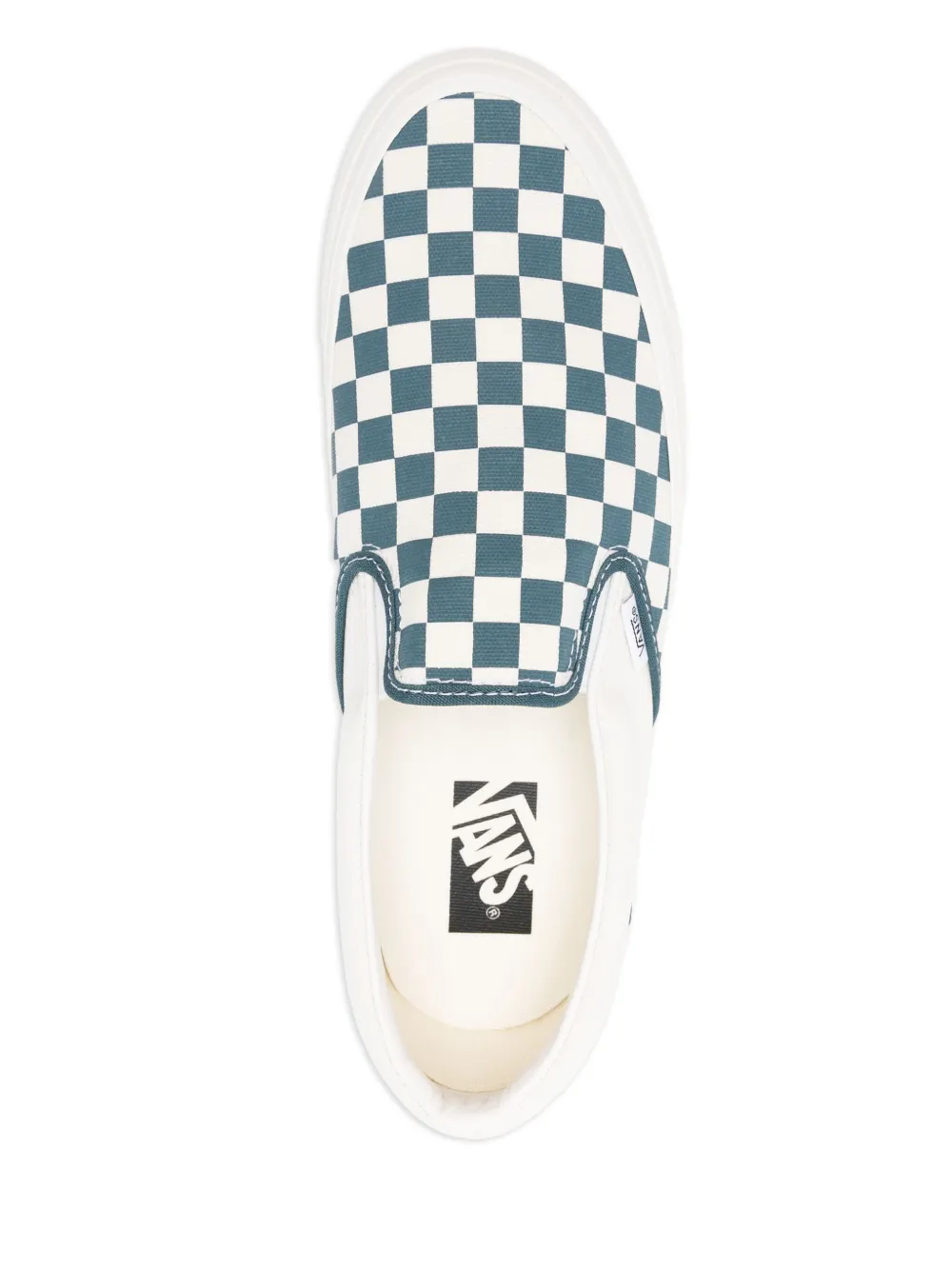 Vans checkerboard slip-on trainers White
