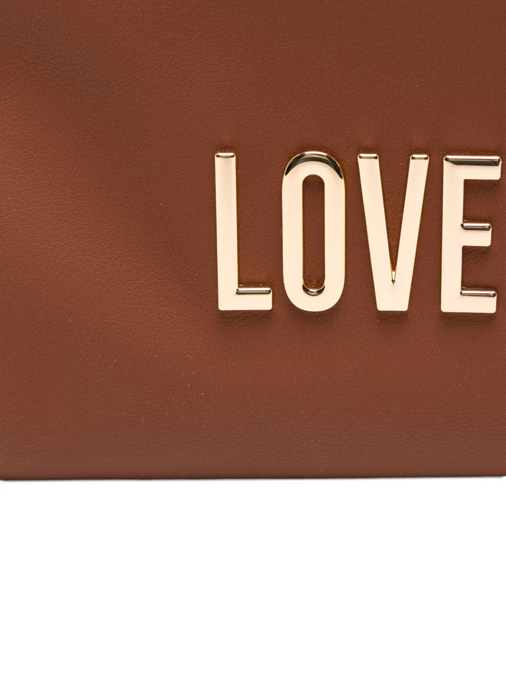 Love Moschino Shopper met logo Bruin