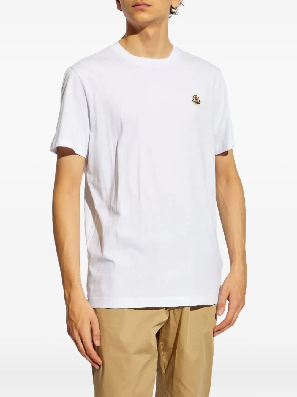 Moncler T-shirtpakket met logopatch Wit