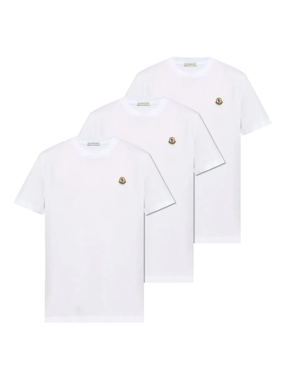 Moncler set de playeras con parche del logo | blanco | Image 1