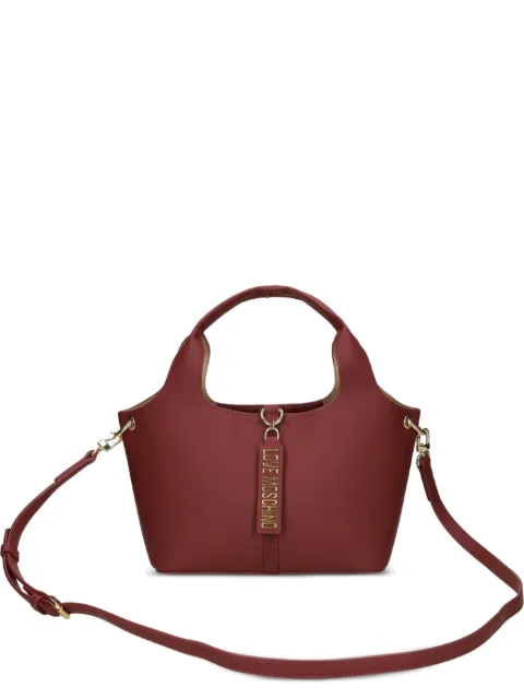 Love Moschino tote con placa del logo