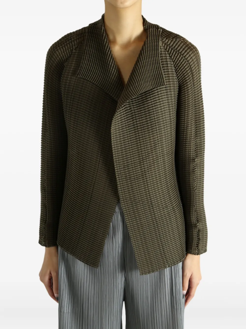 Issey Miyake Wooly Pleats 58 collared top | Blouses | Image 2
