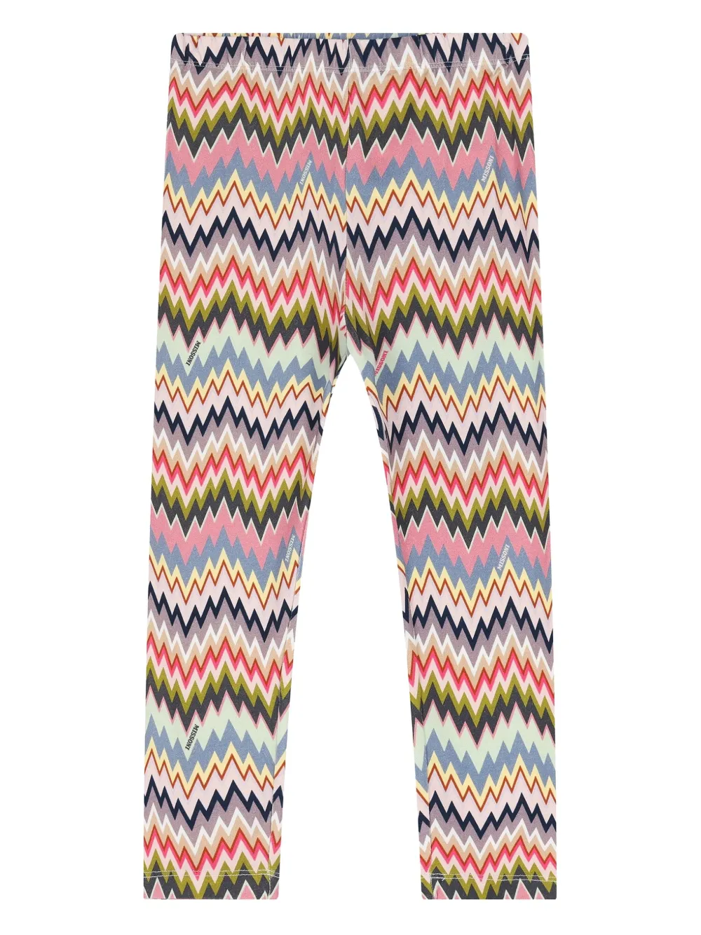 Missoni Kids' Zigzag-pattern Leggings In Multi