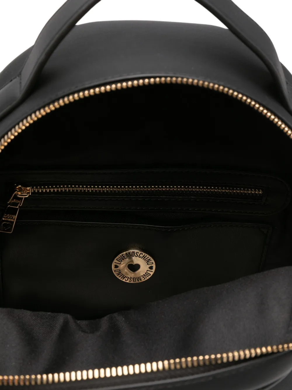Love Moschino Rugzak met logoplakkaat Zwart
