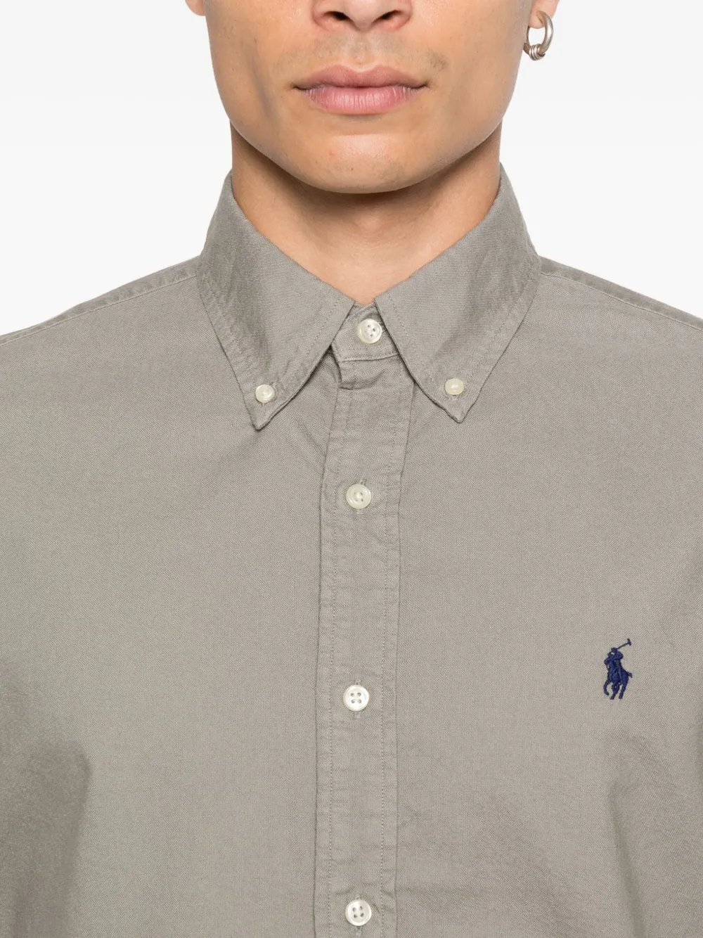 Polo Ralph Lauren long-sleeve button-down shirt Grijs