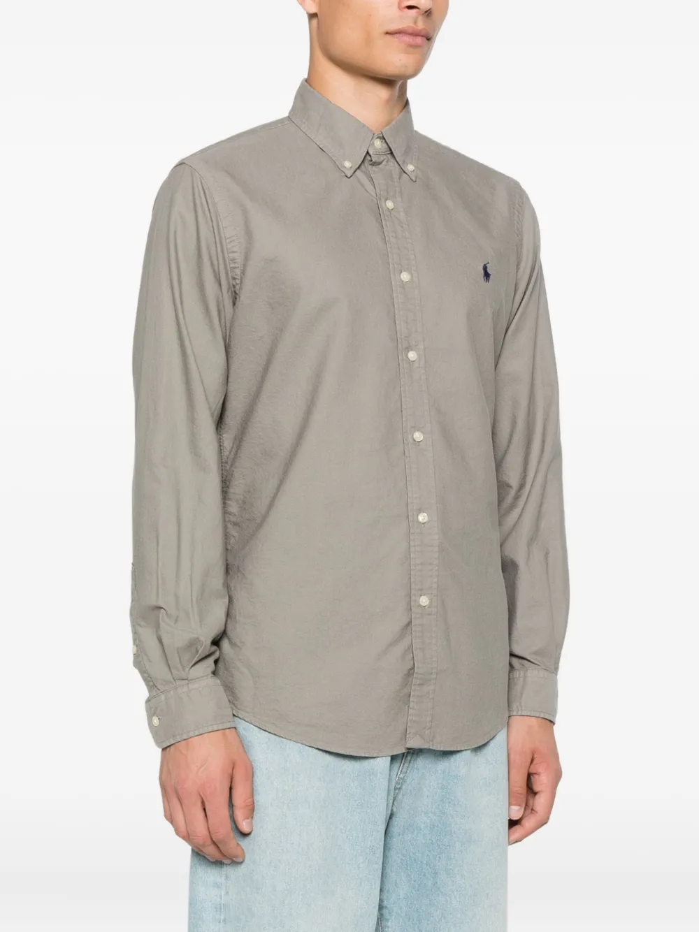 Polo Ralph Lauren long-sleeve button-down shirt Grijs