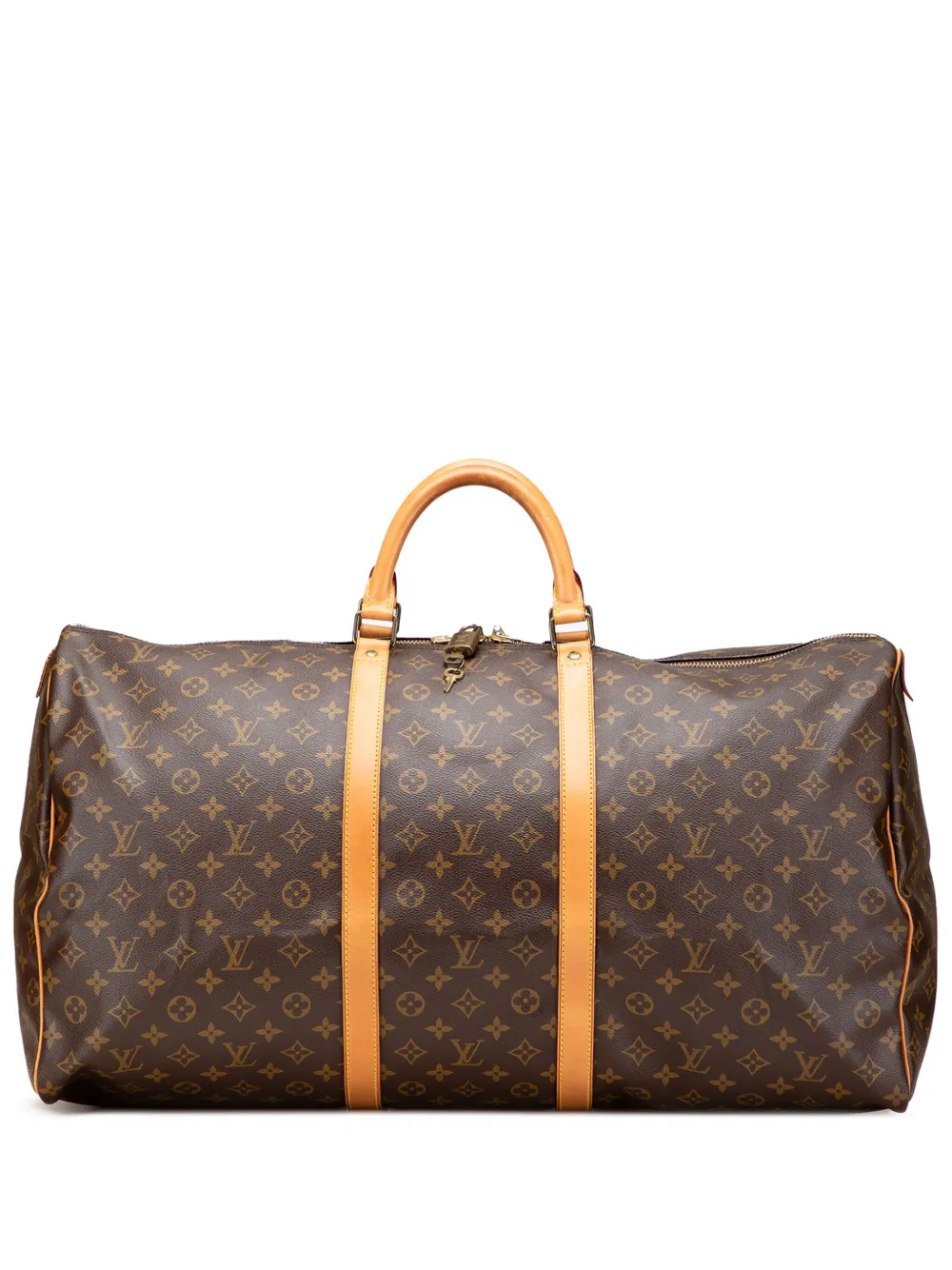 Louis Vuitton Pre-Owned 1991 Monogram Keepall 60 travel bag - ブラウン Louis Vuitton Pre-Owned 1991 Monogram Keepall 60 travel bag - ブラウン