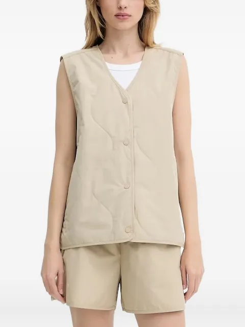 SAMSOE SAMSOE quilted button-fastening gilet
