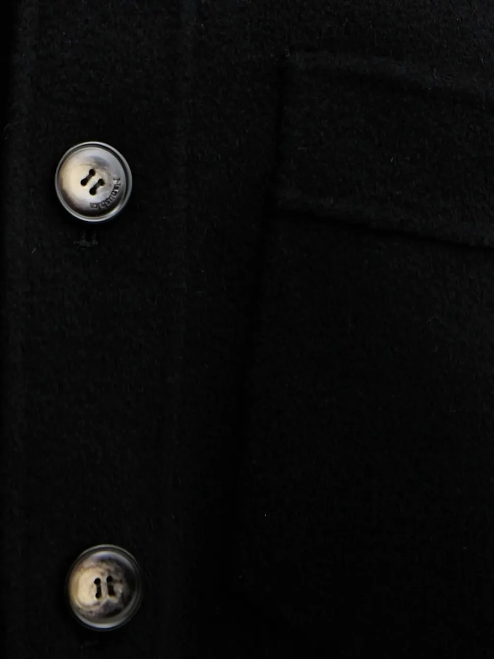 Nanushka button-fastening shirt jacket Zwart