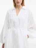 SAMSOE SAMSOE Samanarola eyelet detailing mini dress - White