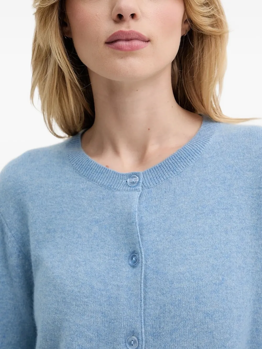 Samsoe & Samsoe Button-front Cashmere Cardigan In Black