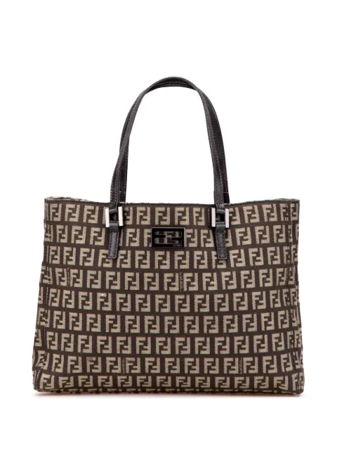 Fendi Pre-Owned tote pequeña de lona con motivo Zucchino 2010-2025