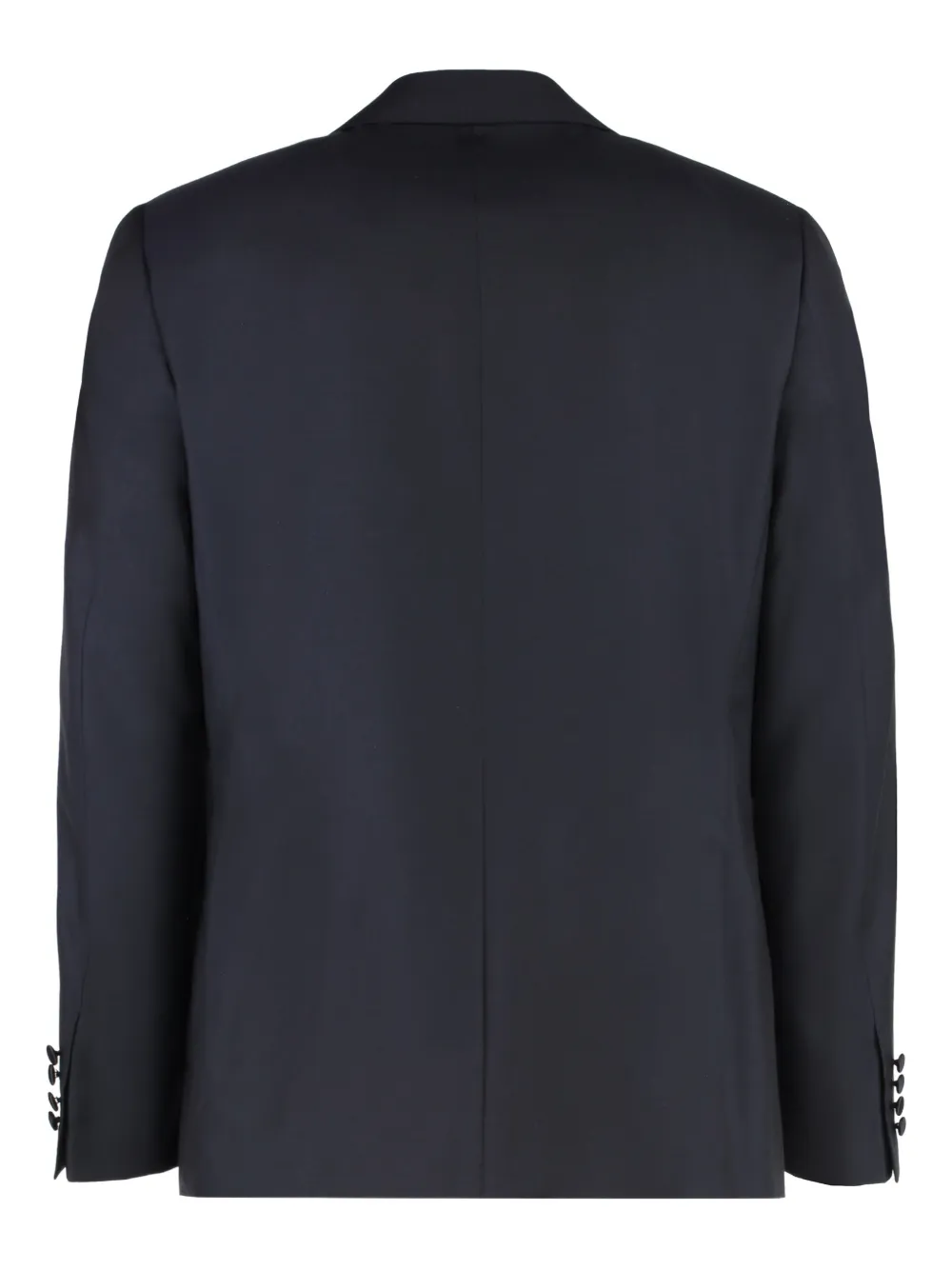 Canali peak-lapel wool suit Blauw