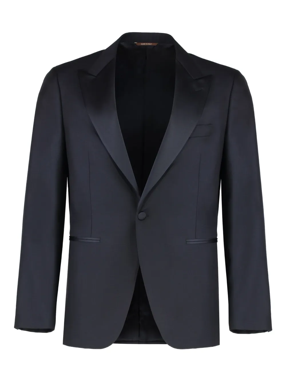 Canali peak-lapel wool suit Blauw