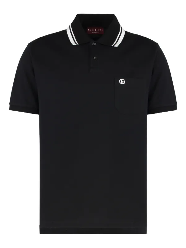 Gucci logo-embroidered Polo Shirt Black FARFETCH PH