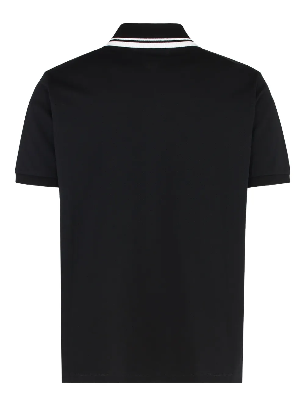 Gucci logo-embroidered polo shirt Zwart