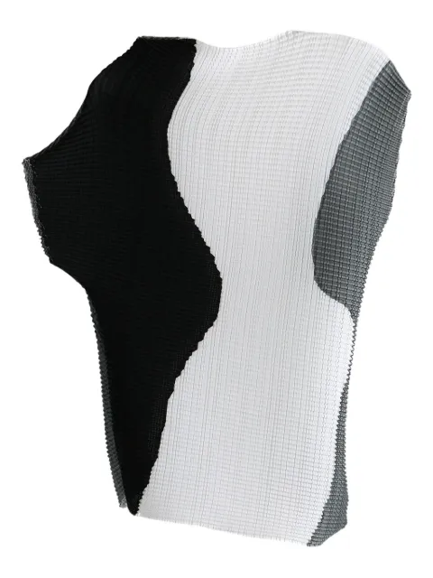Issey Miyake Abstract Tint pleated top