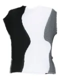 Issey Miyake Abstract Tint pleated top - White