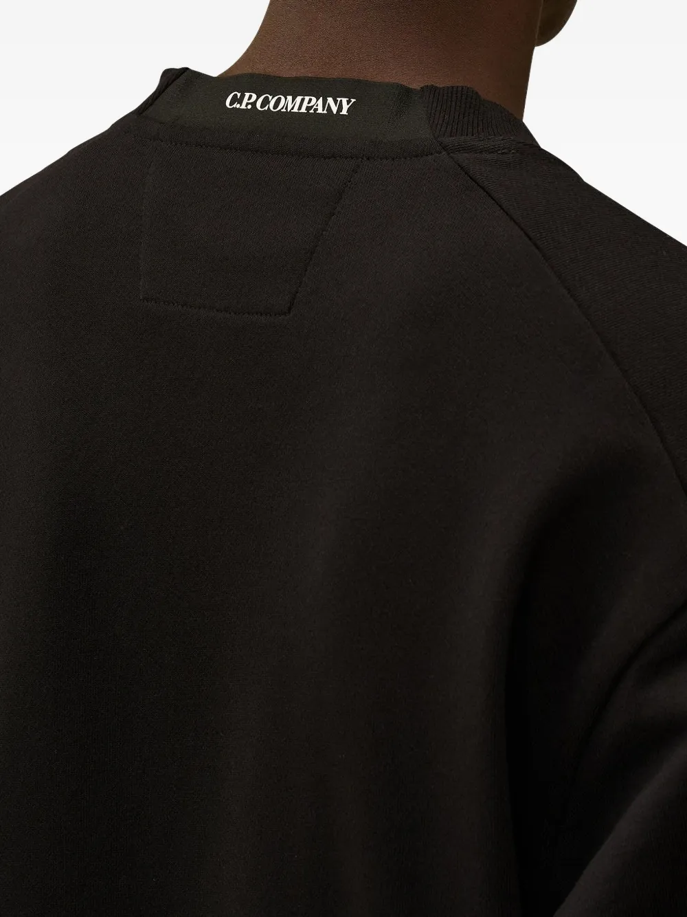 C.P. Company Sweater met logopatch Zwart