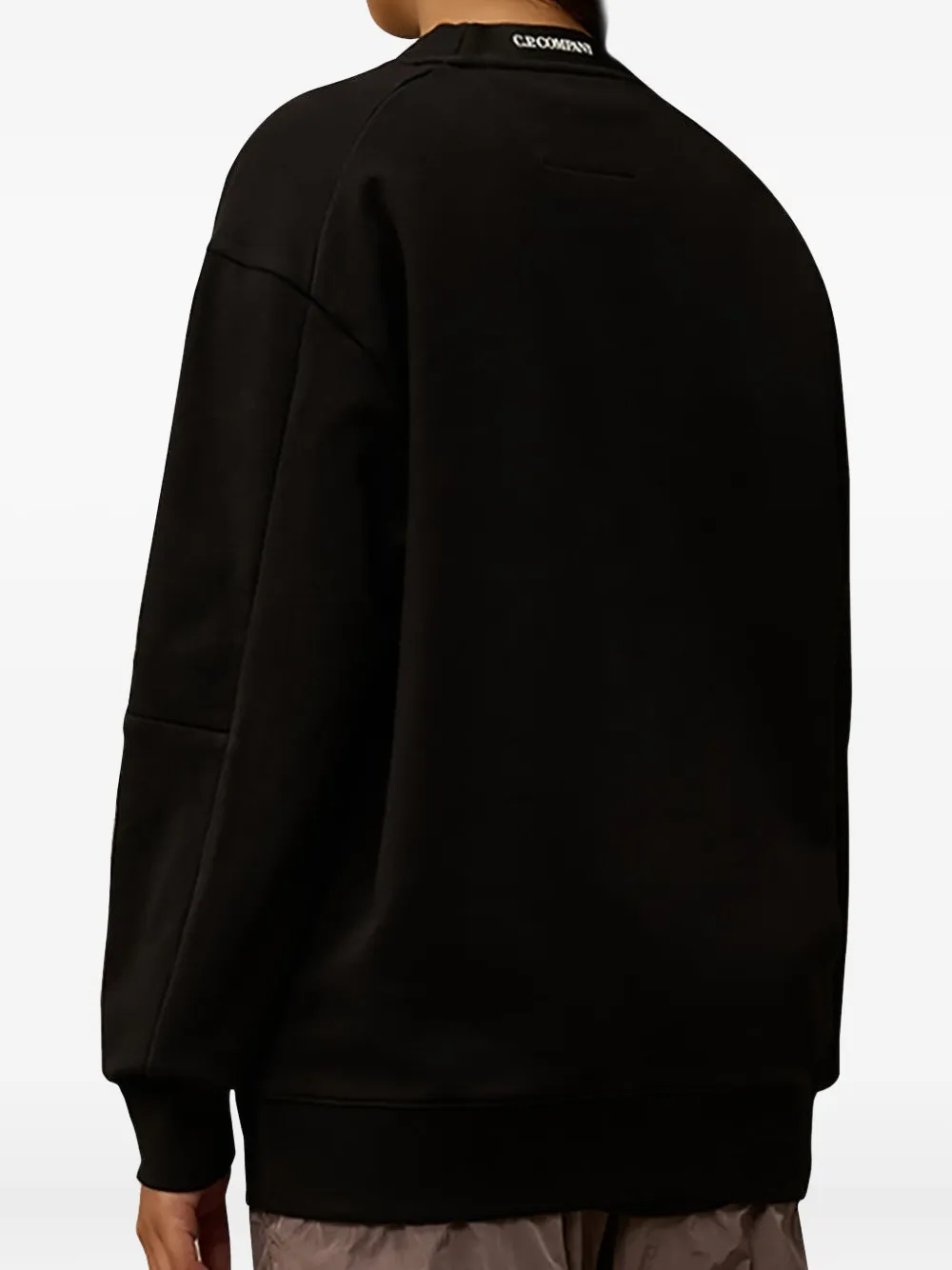C.P. Company logo patch sweatshirt - Zwart