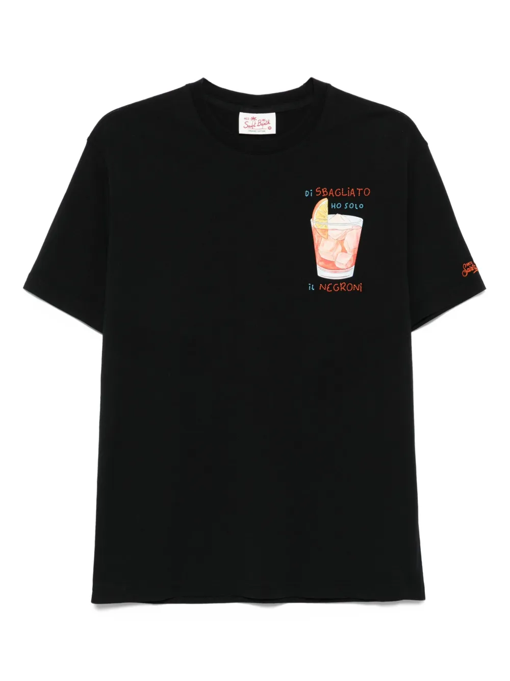 MC2 Saint Barth T-shirt met print Zwart