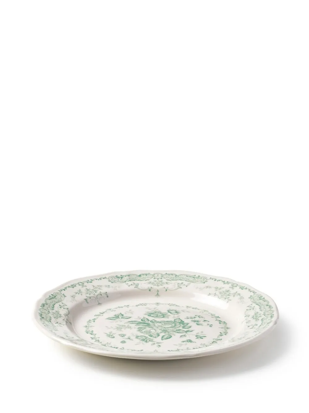 Bitossi Home floral-patterned rim plate (30.9cm) | Green | Image 1