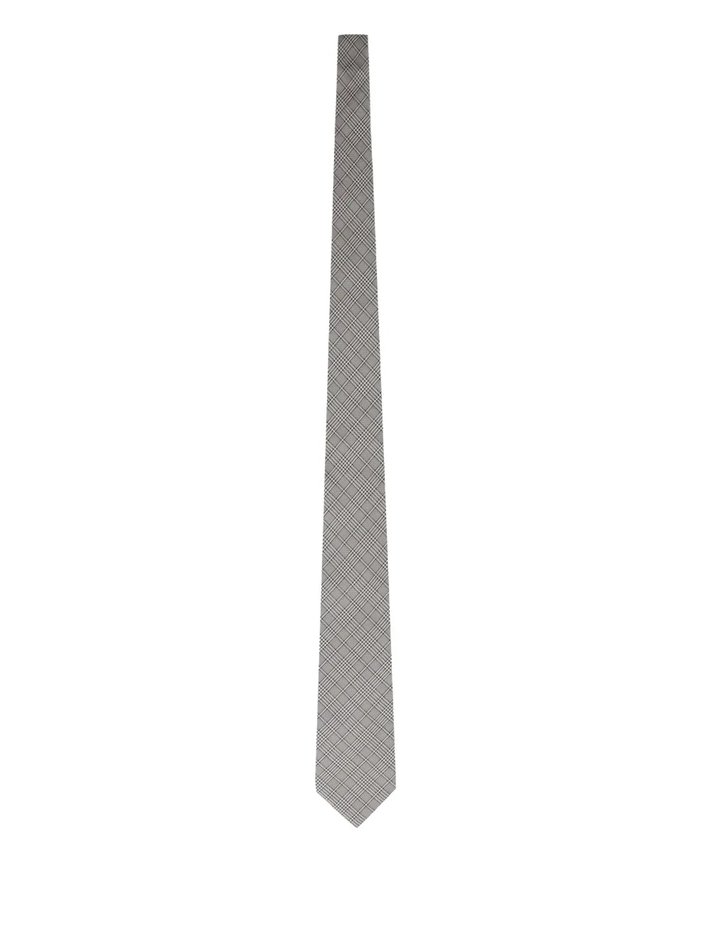TOM FORD checkered silk tie Grijs